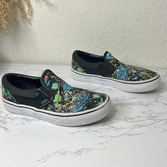 Vans - Kids Classic Slip-On Cosmic Glow Shoes Size 2.5 - Picture 5 of 14